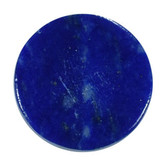 LAPIS LAZULI SOME WHITE SPOTS AND PYRITE PLAIN CAB ROUND 6.00X6.00 MM 1.05 Cts.