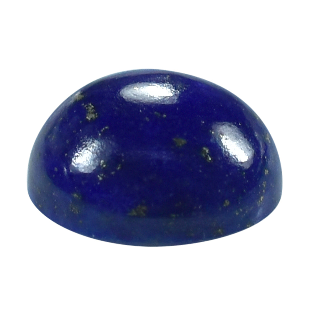 LAPIS LAZULI PLAIN ROUND CAB (SOME WHITE SPOTS AND PYRITE) 8.00X8.00 MM 2.30 Cts.