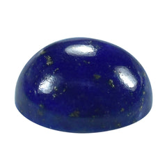 LAPIS LAZULI PLAIN ROUND CAB (SOME WHITE SPOTS AND PYRITE) 8.00X8.00 MM 2.30 Cts.