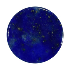 LAPIS LAZULI PLAIN ROUND CAB (SOME WHITE SPOTS AND PYRITE) 8.00X8.00 MM 2.30 Cts.