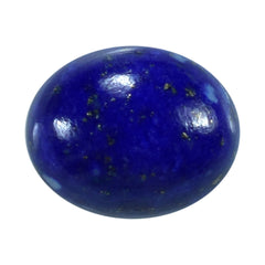 LAPIS LAZULI PLAIN OVAL CAB (SOME WHITE SPOTS AND PYRITE) 10.00X8.00 MM 2.92 Cts.