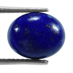 LAPIS LAZULI PLAIN OVAL CAB (SOME WHITE SPOTS AND PYRITE) 10.00X8.00 MM 2.92 Cts.