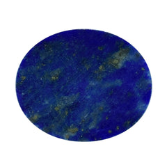 LAPIS LAZULI PLAIN OVAL CAB (SOME WHITE SPOTS AND PYRITE) 12.00X10.00 MM 5.28 Cts.