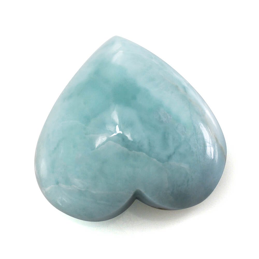 LARIMAR HEART CAB 15.50MM 12.67 Cts.