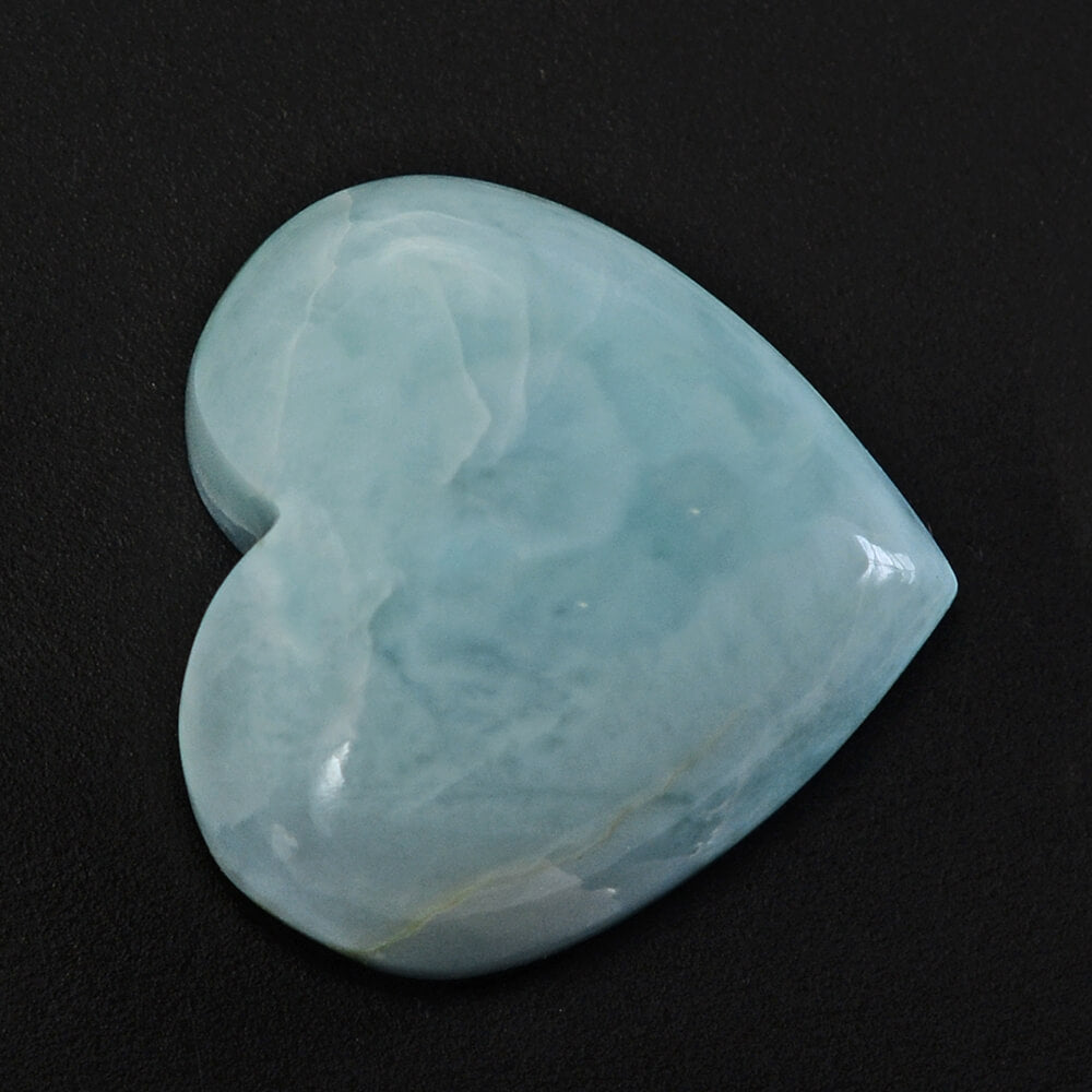 LARIMAR HEART CAB 15.50MM 12.67 Cts.