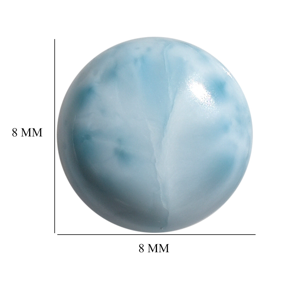 LARIMAR PLAIN ROUND CAB 8.00X8.00 MM 2.07 Cts.