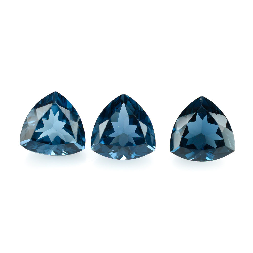 LONDON BLUE TOPAZ CUT TRILLION 13.00MM 9.28 Cts.