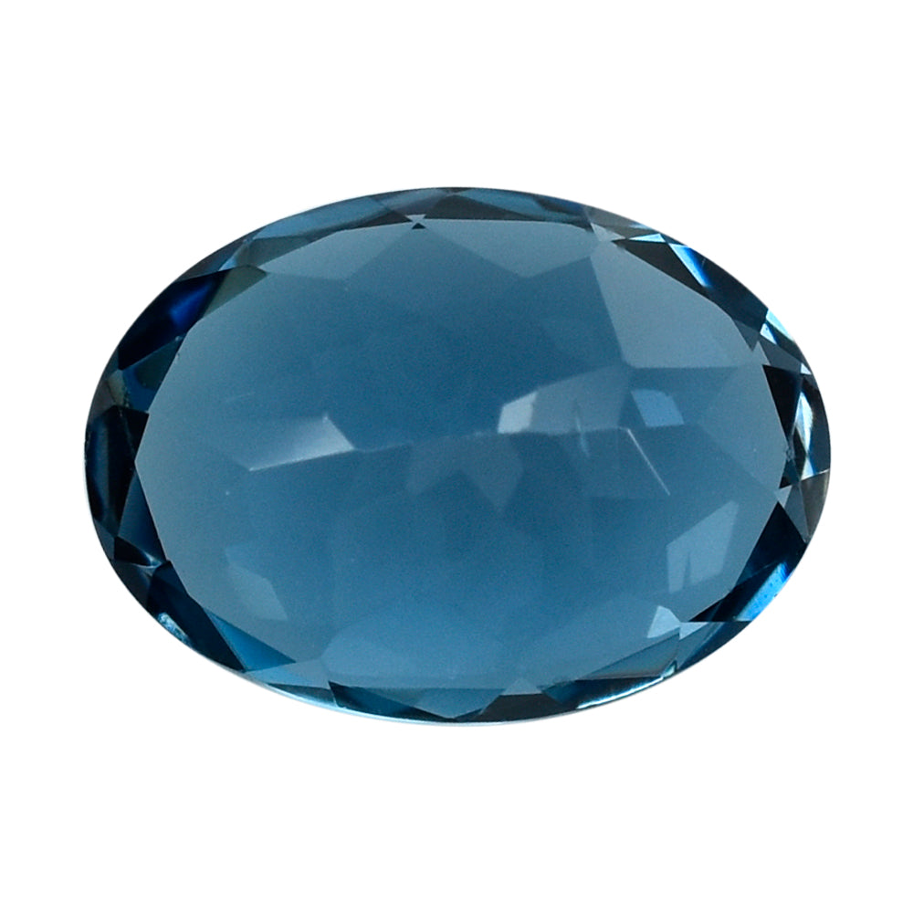 LONDON BLUE TOPAZ CUT OVAL 14X10MM 7.00 Cts.