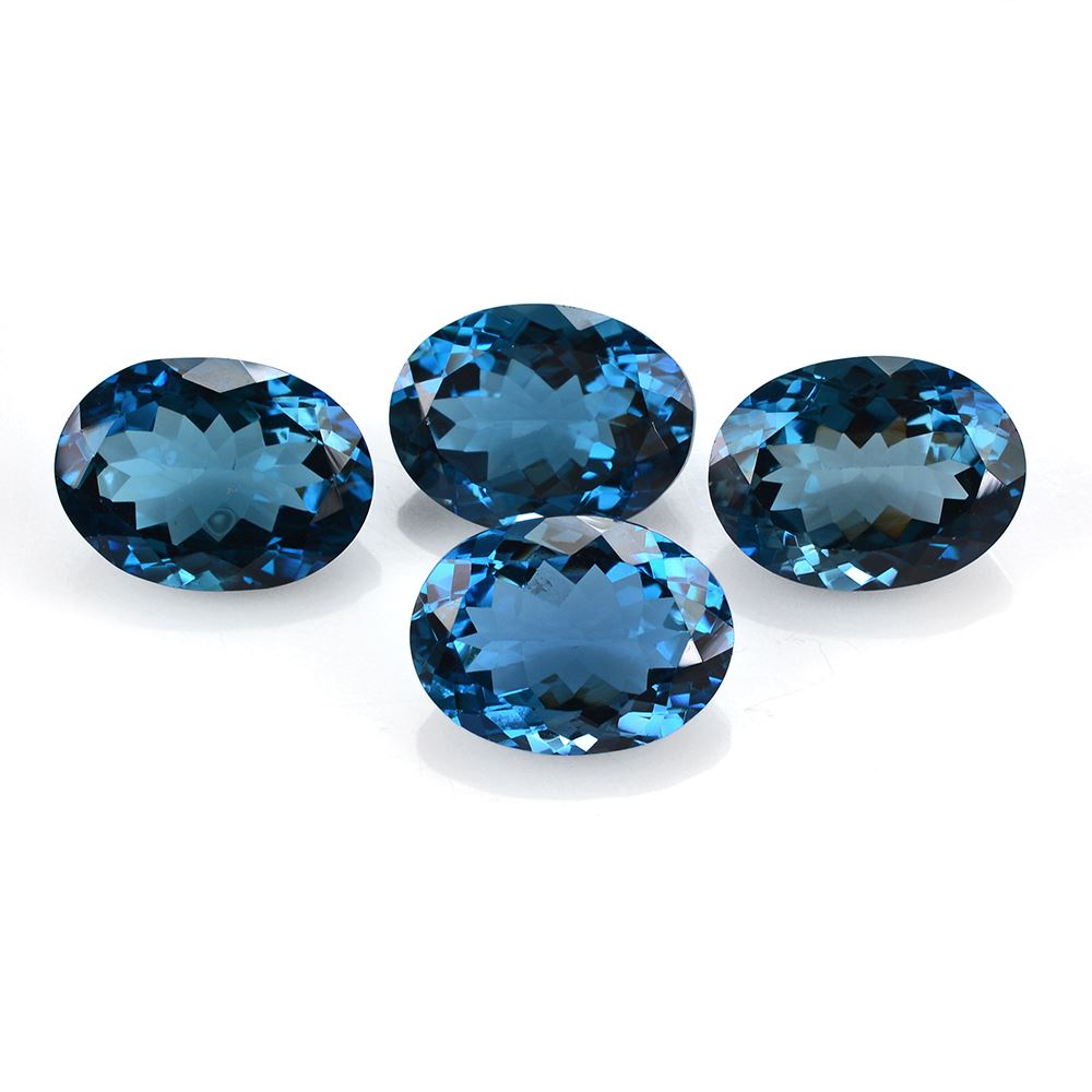 LONDON BLUE TOPAZ CUT OVAL 16X12MM 10.67 Cts.