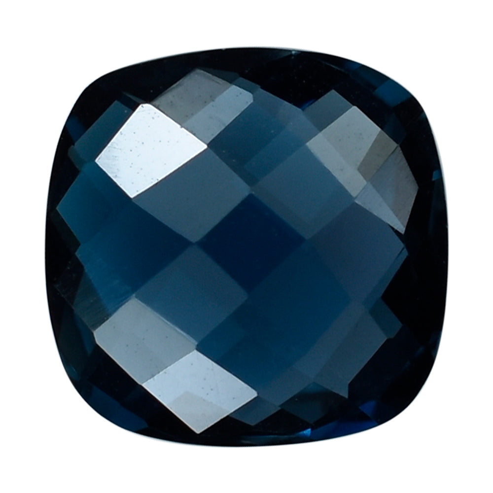 LONDON BLUE TOPAZ BRIOLETTE CUSHION 13MM 10.37 Cts.
