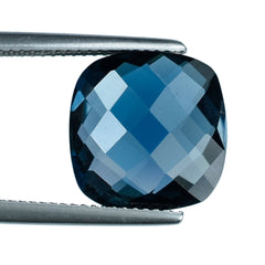 LONDON BLUE TOPAZ BRIOLETTE CUSHION 13MM 10.37 Cts.