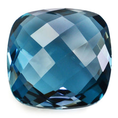 LONDON BLUE TOPAZ BRIOLETTE CUSHION 14MM 13.40 Cts.