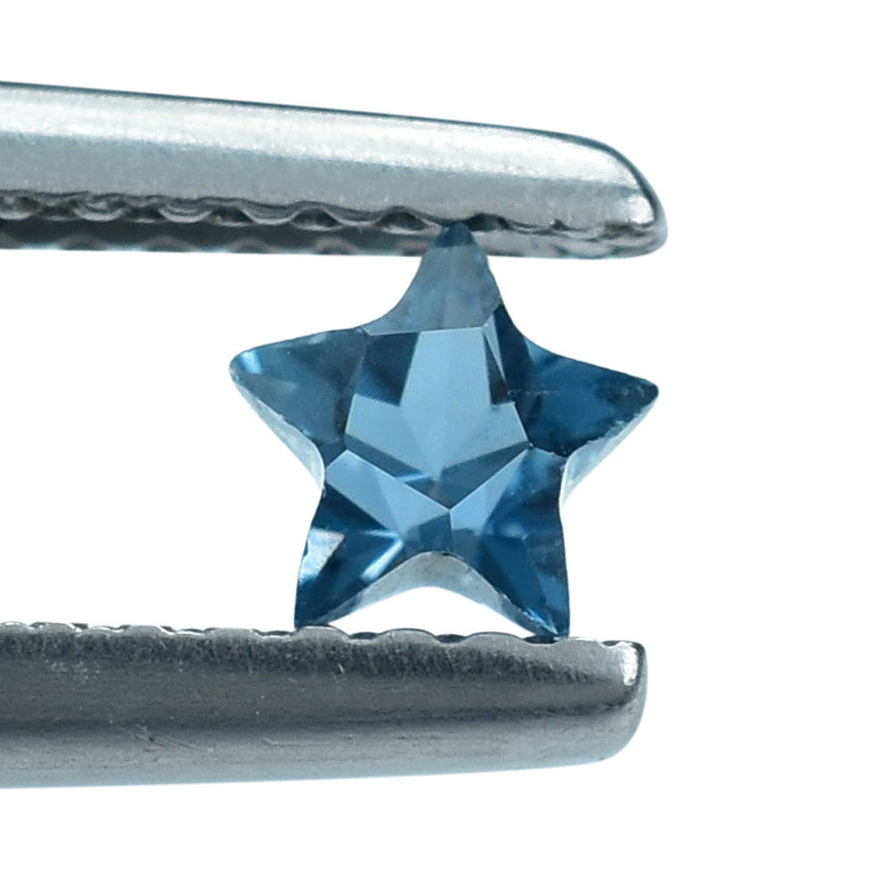 LONDON BLUE TOPAZ CUT STAR 4MM (THICKNESS:-2.60-3.00MM) 0.26 Cts.