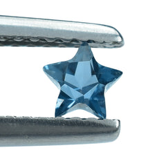 LONDON BLUE TOPAZ CUT STAR 4MM (THICKNESS:-2.60-3.00MM) 0.26 Cts.