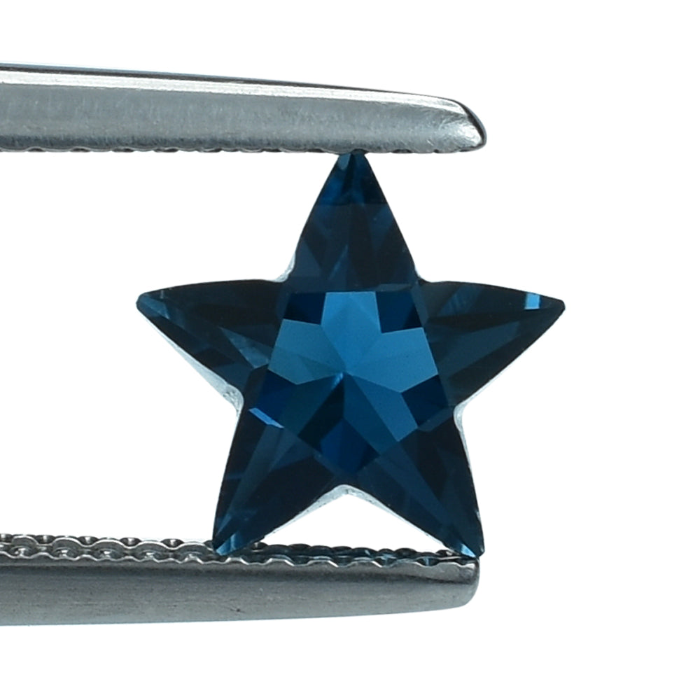 LONDON BLUE TOPAZ CUT STAR 8MM (THICKNESS:-5.20-5.60MM) 1.98 Cts.