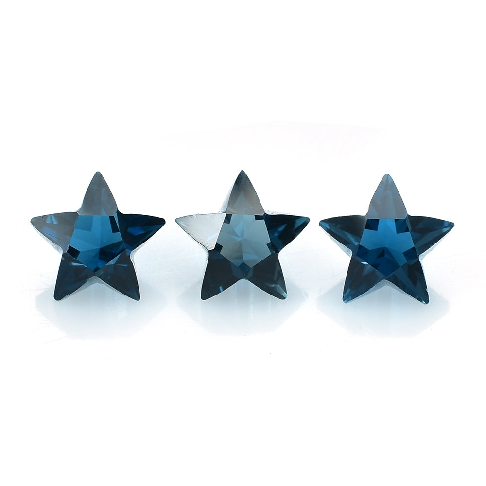 LONDON BLUE TOPAZ CUT STAR 8MM (THICKNESS:-5.20-5.60MM) 1.98 Cts.