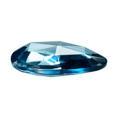 LONDON BLUE TOPAZ ROSE CUT BRIOLETTE PEARISH (CLEAN) 14.00X10.00 MM 4.98 Cts.