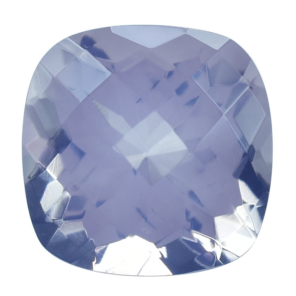 LAVENDER MOON QUARTZ CHECKER CUT CUSHION 12.00MM 6.47 Cts.