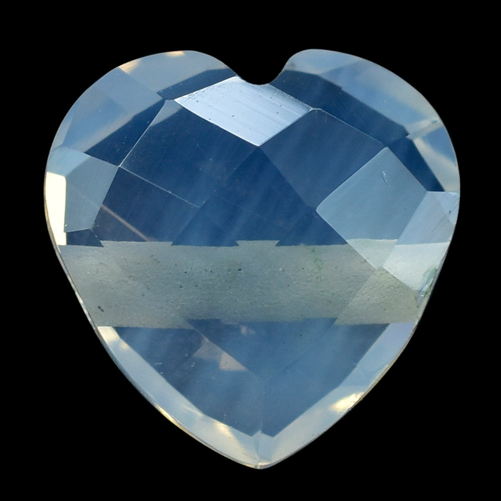 LEVANDOR MOON QUARTZ BRIOLETTE HEART  (FULL DRILL) 10MM 2.95 Cts.