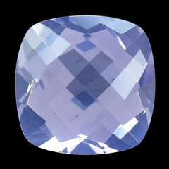 LAVENDER MOON QUARTZ CHECKER CUT CUSHION 14MM 11.70 Cts.