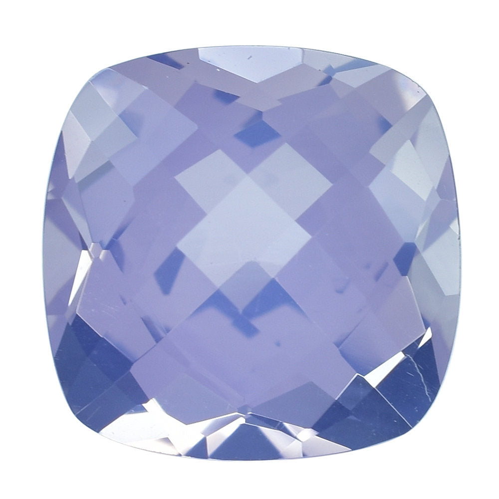 LAVENDER MOON QUARTZ CHECKER CUT CUSHION 14MM 11.70 Cts.