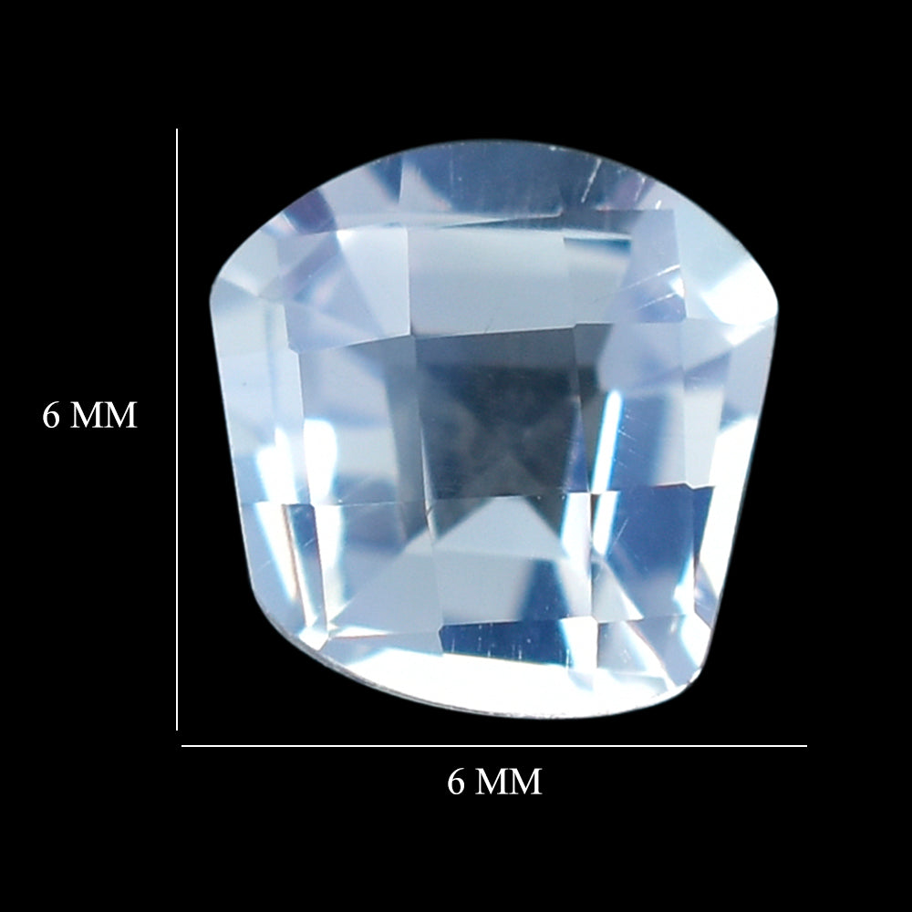 LAVENDER MOON QUARTZ CHECKER CUT FANCY SHAPE 6MM 0.84 Cts.
