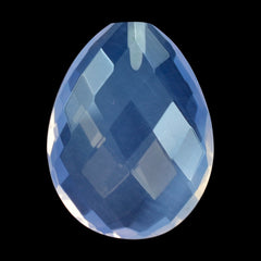 LAVENDER MOON QUARTZ BRIOLETTE PEAR (HALF DRILL) 19.50X15MM 12.13 Cts.