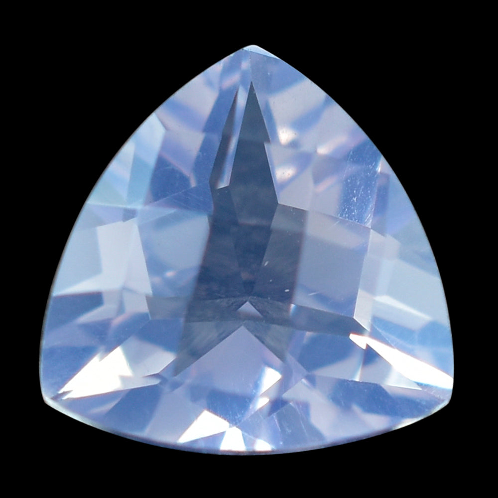 LAVENDER MOON QUARTZ CHECKER CUT TRILLION 10MM 3.05Cts.