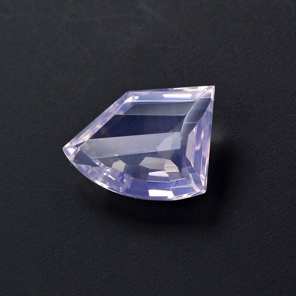 LAVENDER MOON QUARTZ STEP CUT FANCY 12X9MM 3.51Cts.