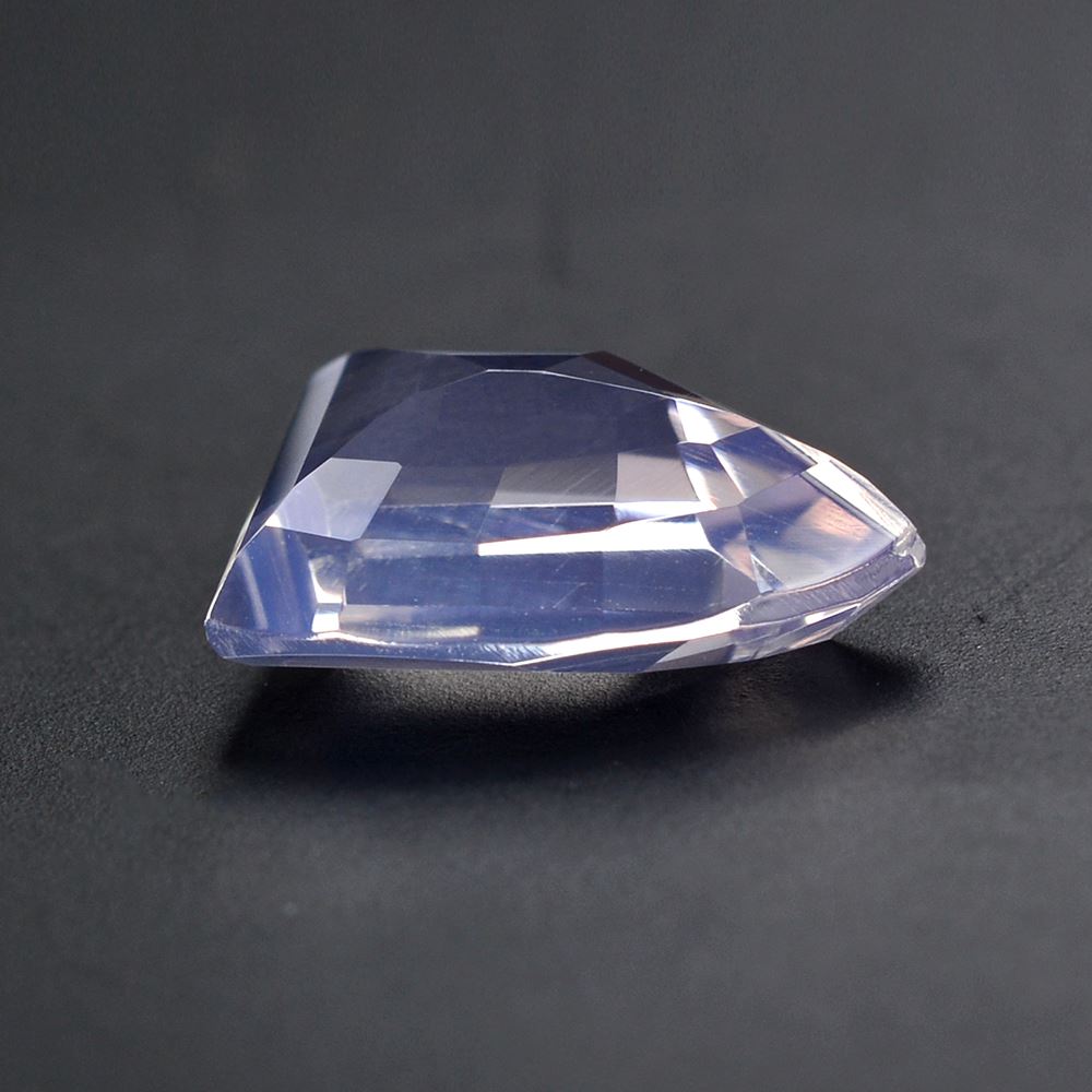 LAVENDER MOON QUARTZ STEP CUT FANCY 12X9MM 3.51Cts.