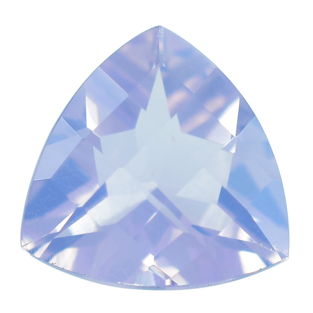 LAVENDER MOON QUARTZ CHECKER CUT TRILLION 10MM 2.97Cts.