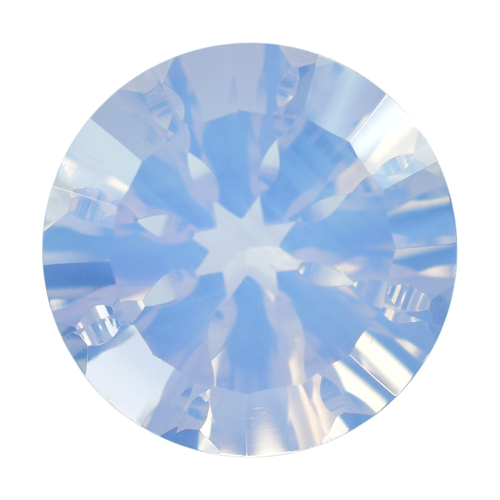 LAVENDER MOON QUARTZ CONCAVE SPLENDOR CUT ROUND 12MM 5.14 Cts.