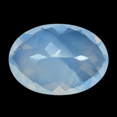 LAVENDER MOON QUARTZ CHECKER CUT OVAL 14X10MM 5.03Cts.