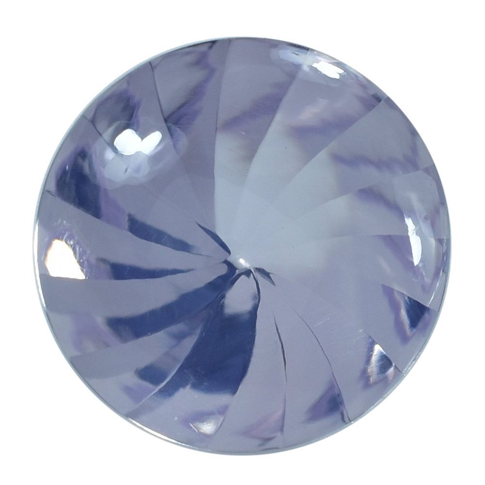 LAVENDER MOON QUARTZ BUFFTOP ROUND WITH TWISTED CONCAVE 15MM 10.35 Cts.