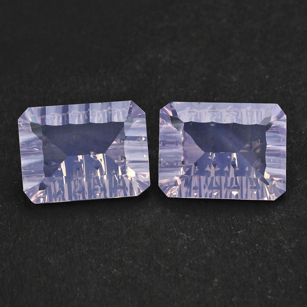 LAVENDER MOON QUARTZ CONCAVE SPLENDOR CUT OCTAGON 16X12MM 9.63 Cts.