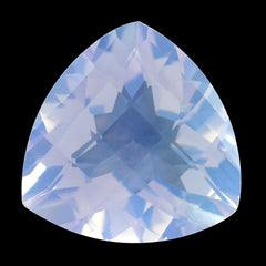 LAVENDER MOON QUARTZ CHECKER CUT TRILLION 14MM 8.22 Cts.