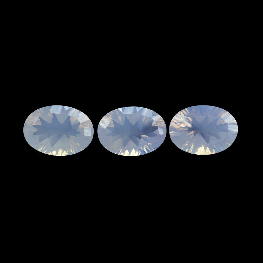 LAVENDER MOON QUARTZ CONCAVE OVAL 14X10MM 5.23 Cts.