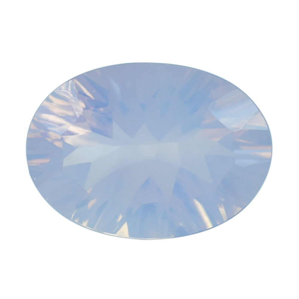 LAVENDER MOON QUARTZ CONCAVE OVAL 14X10MM 5.23 Cts.
