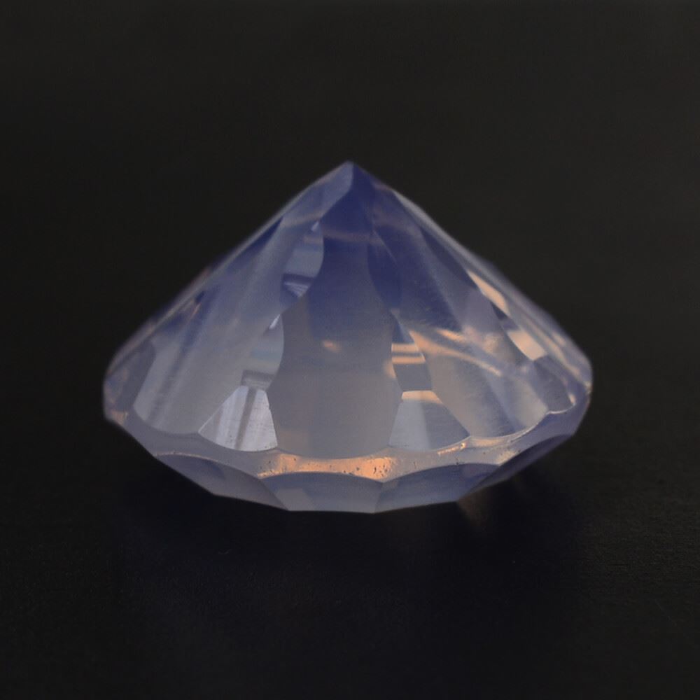 LAVENDER MOON QUARTZ CONCAVE SPLENDOR CUT ROUND 12MM 5.21 Cts.