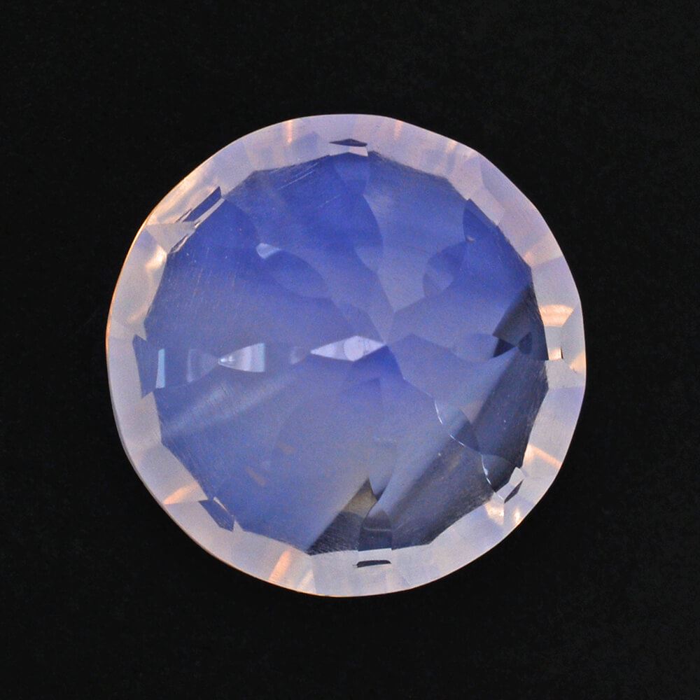 LAVENDER MOON QUARTZ CONCAVE SPLENDOR CUT ROUND 12MM 5.21 Cts.