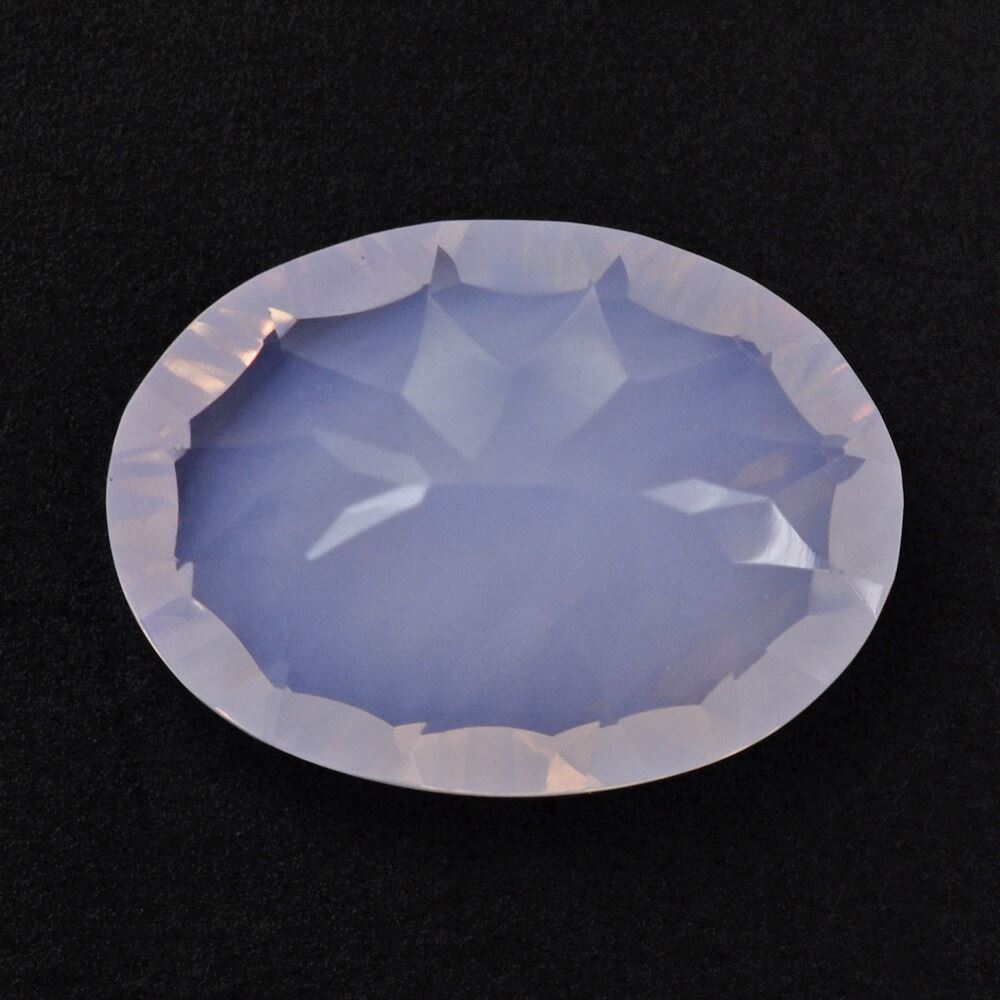 LAVENDER MOON QUARTZ CONCAVE OVAL 14X10MM 4.87 Cts.