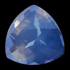 LAVENDER MOON QUARTZ CHECKER CUT TRILLION 14MM 7.43 Cts.