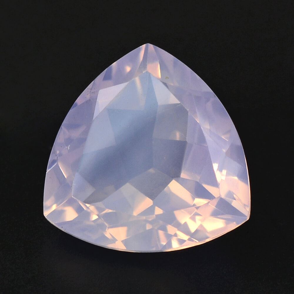 LAVENDER MOON QUARTZ CUT TRILLION 14MM 7.85 Cts.