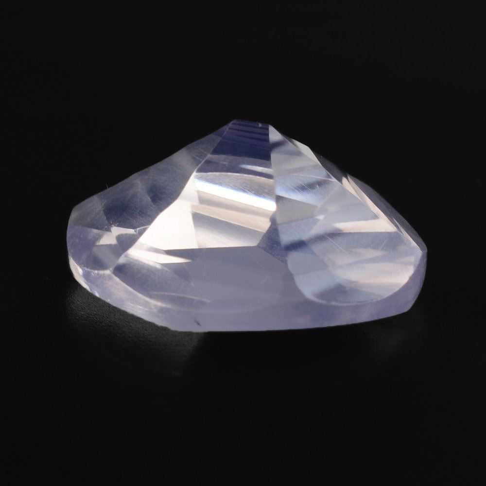 LAVENDER MOON QUARTZ SWIRL CUT HEXAGON CONCAVE OVAL 14X12MM 6.00 Cts.