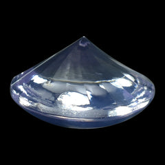 LAVENDER MOON QUARTZ BUFFTOP ROUND CONCAVE 15MM 10.25 Cts.