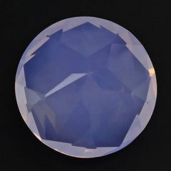 LAVENDER MOON QUARTZ PENTAGON ROUND WITH STAR CUT BACK 15MM 11.57 Cts.