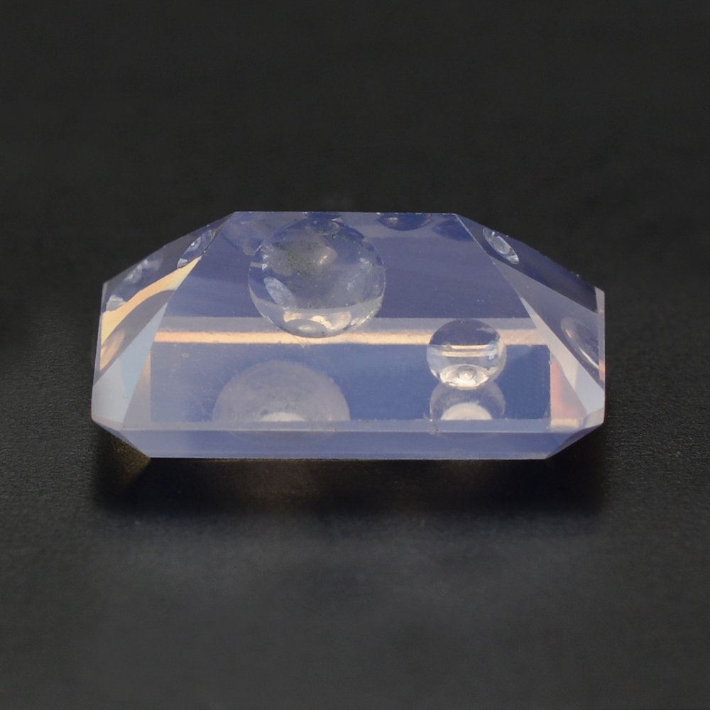LAVENDER MOON QUARTZ SUPPER BUBBLE OCTAGON 14X10MM 5.70 Cts.