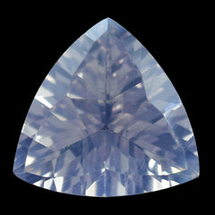 LAVENDER MOON QUARTZ TRIANGLE TOP DIAMOND CUT BACK TRILLION 12MM 4.18 Cts.