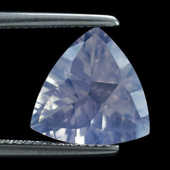 LAVENDER MOON QUARTZ TRIANGLE TOP DIAMOND CUT BACK TRILLION 12MM 4.18 Cts.