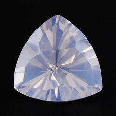 LAVENDER MOON QUARTZ TRIANGLE TOP DIAMOND CUT BACK TRILLION 10MM 2.94 Cts.